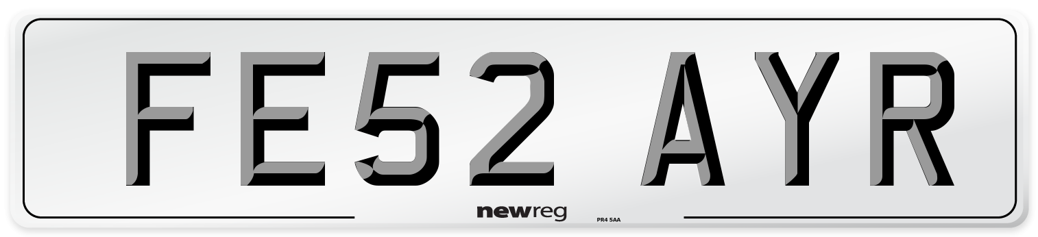 FE52 AYR Number Plate from New Reg
